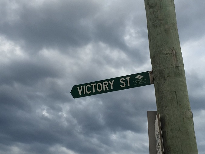 Victory Street Sign